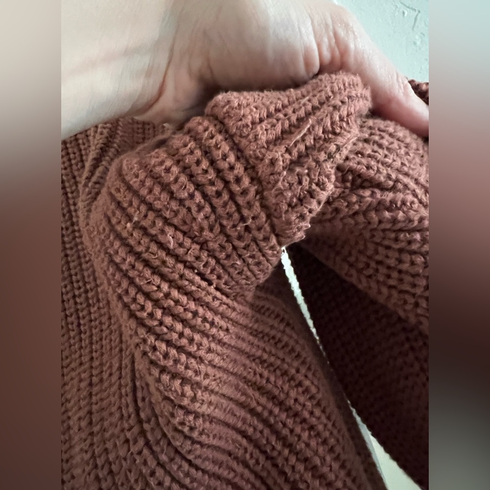 Tradlands Cardigan Sweater in Plum - Picture 9 of 10